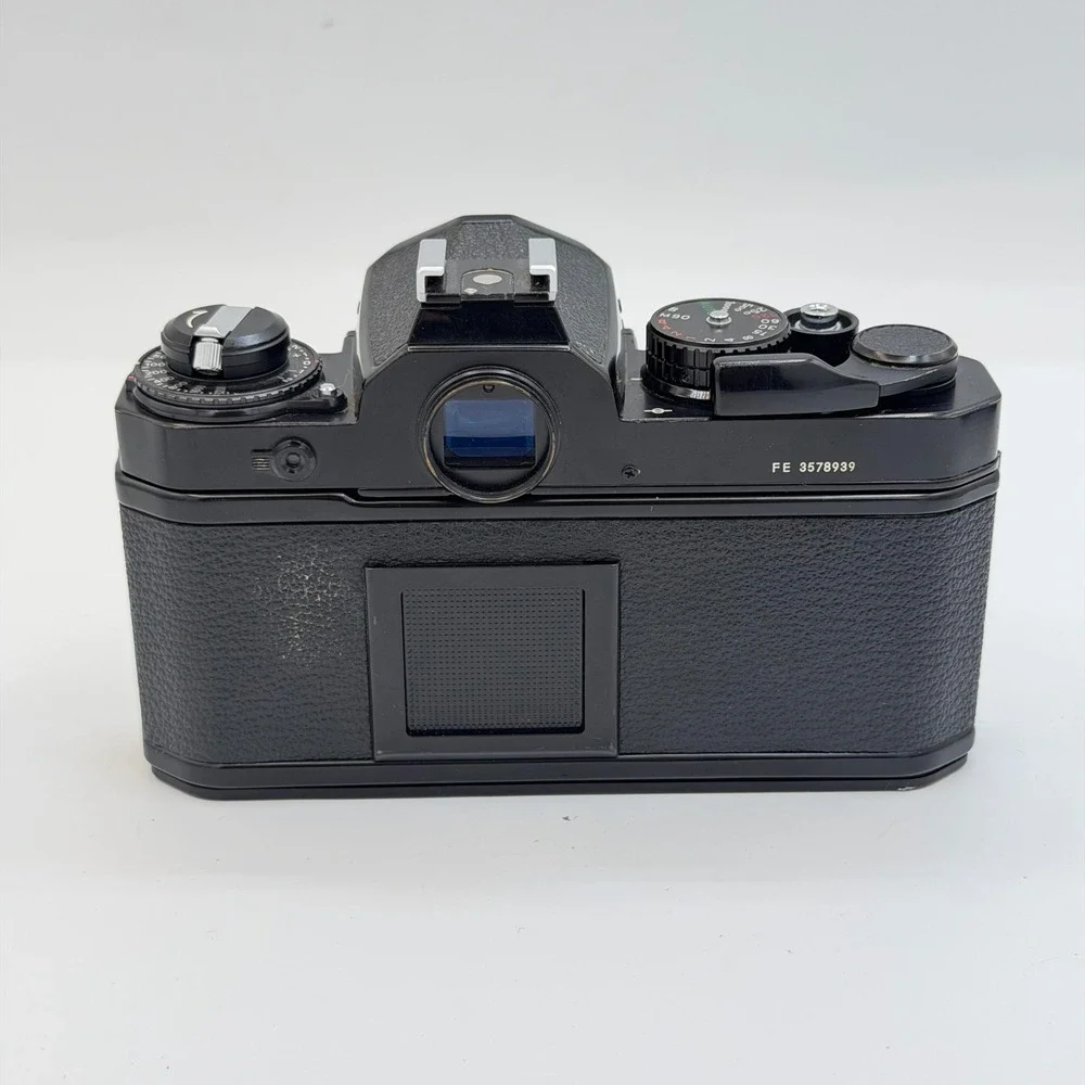 Nikon FE 35mm SLR Film Camera Body Black Vintage Manual Focus Serial 3578939